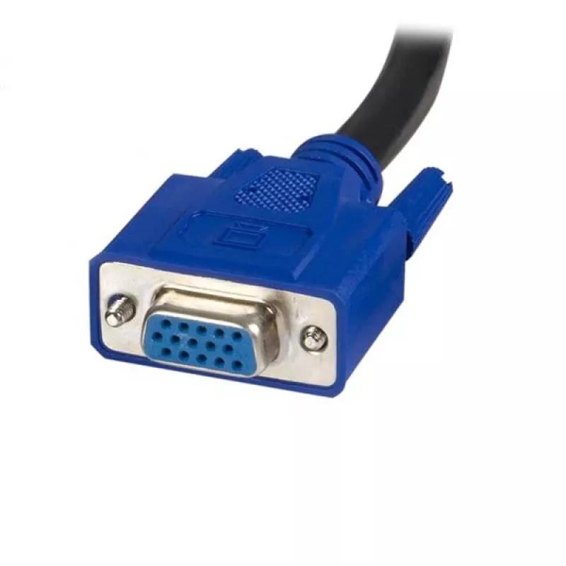 StarTech.com 6 pėdų 2-in-1 USB KVM laidas, 1,8 m, VGA, juodas, USB A + VGA, USB B + VGA