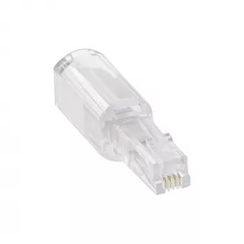 InLine Twist-Stop adapteris telefono ragelio laidui 4P4C vyriškas / moteriškas, InLine, 18890L
