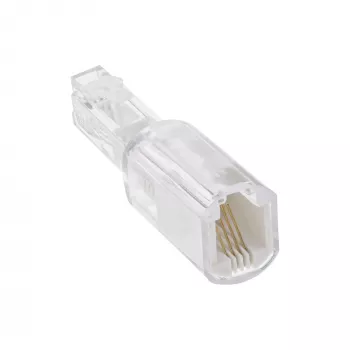 InLine Twist-Stop adapteris telefono ragelio laidui 4P4C vyriškas / moteriškas, InLine, 18890L