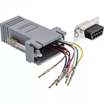 InLine Adapter 9 kontaktų Sub-D moteriškas RJ45 moteriškas 68889B