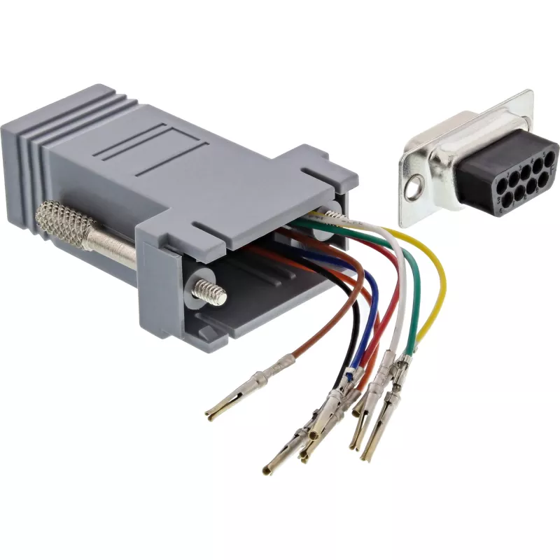 InLine Adapter 9 kontaktų Sub-D moteriškas RJ45 moteriškas 68889B