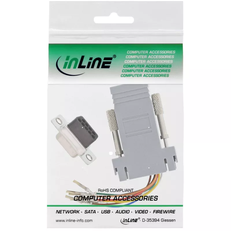 InLine Adapter 9 kontaktų Sub-D moteriškas RJ45 moteriškas 68889B