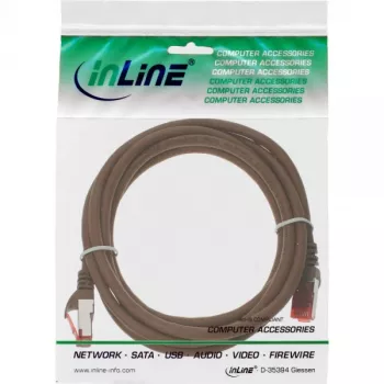 InLine Patch Laidas S/FTP PiMF Cat.6 250MHz PVC varis rudas 25m