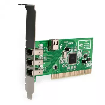 StarTech.com 4 prievadų PCI 1394a FireWire adapterio kortelė - 3 išoriniai, 1 vidinis