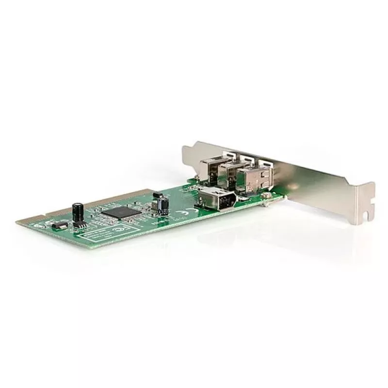 StarTech.com 4 prievadų PCI 1394a FireWire adapterio kortelė - 3 išoriniai, 1 vidinis