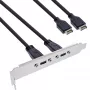 InLine Slot bracket USB-C į USB 3.2 priekinio skydelio Key-A vidinis laidas, 0,5 m