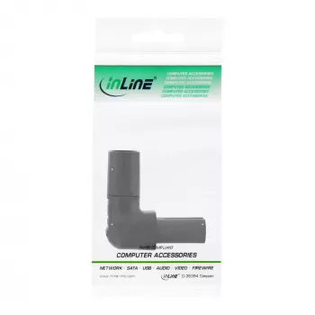 InLine maitinimo adapteris IEC 60320 C8 / C7, kampuotas aukštyn/žemyn, 2 kontaktai