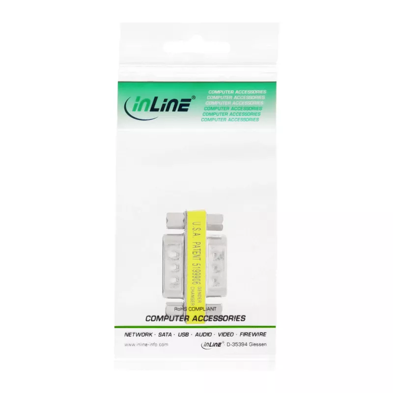 InLine Gender Changer Serial Adapter DB9 vyriškas / vyriškas 32214