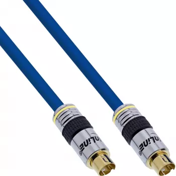 InLine S-VHS vaizdo kabelis Premium 4 kontaktų mini DIN kištukas / kištukas, auksuotas, 2 m