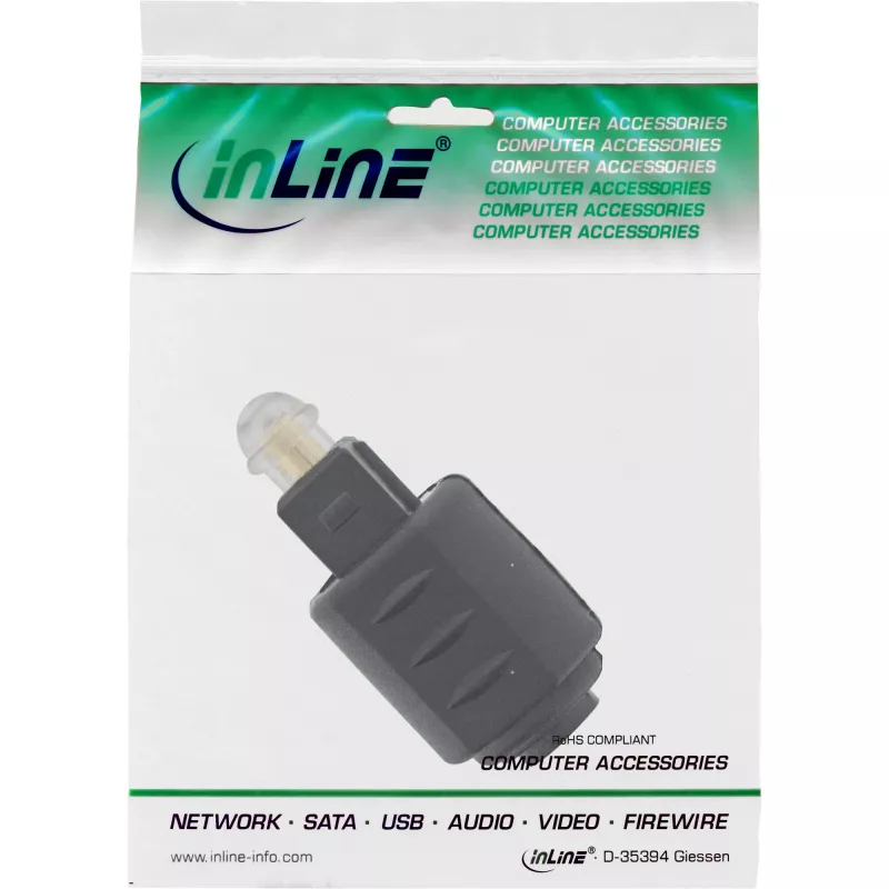 Optiminis garso mova 3,5 mm lizdas / Toslink kištukas InLine 89907