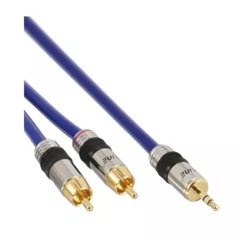 InLine Audio Cable Premium 2x RCA vyriškas / 3.5 mm vyriškas, auksuotas, 5 m