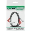 InLine garso kabelis 2x RCA M/M 90° 1,2 m juodas 89929 Intos