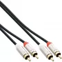InLine Slim Audio laidas 2x RCA M/M, Stereo, 3 m