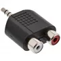 Garso adapteris 3,5 mm lizdas / 2x RCA lizdas InLine 99302