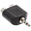 Garso adapteris 3,5 mm lizdas / 2x RCA lizdas InLine 99302