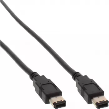 FireWire 400 kabelis InLine 34010 10 m Kištukas/Kištukas Juodas