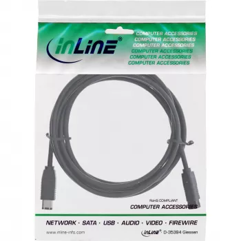 InLine FireWire 400 į 800 1394b laidas 6 / 9 kontaktų kištukas 3 m
