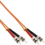 InLine Fiber Optinis Duplekso Laidas ST/ST 50/125µm OM2 2m