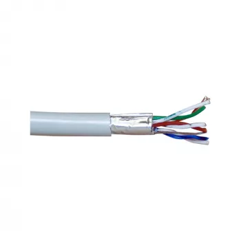 InLine Patch kabelis F/UTP Cat.5e AWG26 CCA PVC pilkas 100 m
