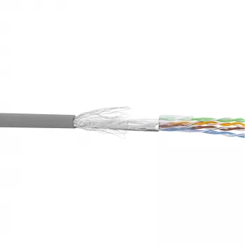 InLine Patch kabelis SF/UTP Cat.5e AWG26 CCA PVC pilkas 100 m