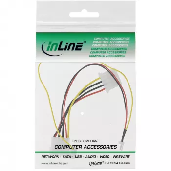 InLine 33007T ventiliatoriaus adapterio laidas 12V / 7V su greičio signalu