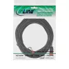 InLine Slim Patch laidas, U/UTP, Cat.6, juodas, 3 m