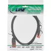 InLine Slim Patch kabelis, U/UTP, kat.6, juodas, 2 m