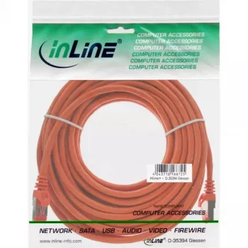 InLine Patch Laidas S/FTP PiMF Cat.6 250MHz PVC varis oranžinis 20m