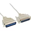 InLine spausdintuvo laidas, dvipusis, 25 kontaktų D-Sub į 36 kontaktų Centronics, 5 m