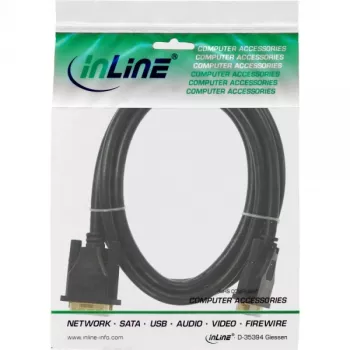 InLine DVI-D kabelis, Premium, 24+1 M/M, Dual Link, auksuoti kontaktai, 3 m