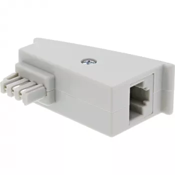 InLine TAE-F DSL adapteris, TAE-F kištukas / RJ45 lizdas, 8P2C, Fritzbox, pilka