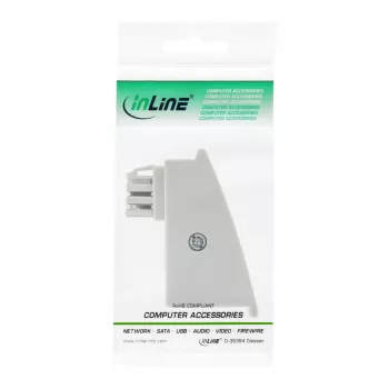 InLine TAE-F DSL adapteris, TAE-F kištukas / RJ45 lizdas, 8P2C, Fritzbox, pilka