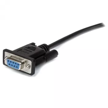 StarTech.com 0,5 m juodas tiesioginis DB9 RS232 nuoseklusis kabelis – M/F