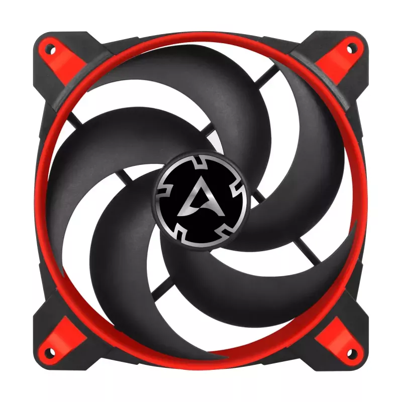 ARCTIC BioniX P140 (Raudona) – Slėgiui optimizuotas 140 mm žaidimų ventiliatorius su PWM PST