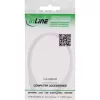 InLine DC ilginimo laidas, DC kištukas/lizdas 5,5x2,5 mm, AWG 18, baltas 1 m