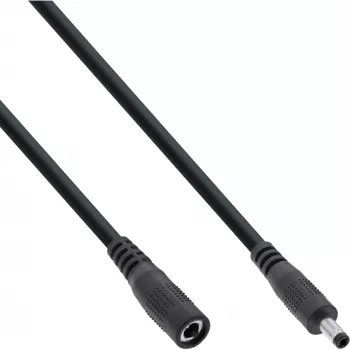 InLine DC ilginimo laidas, DC kištukas/lizdas 4,0x1,7 mm, AWG 18, juodas 3 m