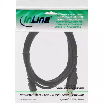InLine Micro USB 2.0 laidas USB A kištukas / Micro-B kištukas, juodas, 0,5 m