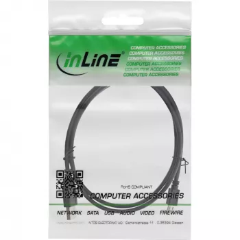 InLine Micro USB 2.0 laidas USB A kištukas / Micro-B kištukas, juodas, 1 m