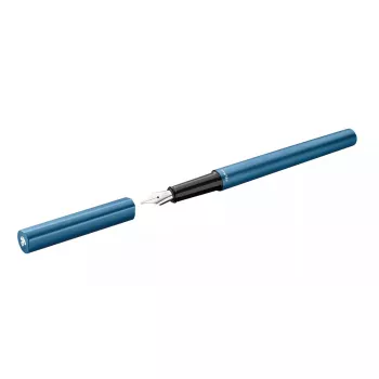 Parker stiliaus rašiklis Pelikan 823609 mėlynos petrolio spalvos, kasečių sistema