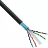 InLine Patch laidas, U/UTP, Cat.6A, halogen-free, AWG23 varis, juodas 50m
