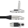 InLine Patch laidas, U/UTP, Cat.6A, halogen-free, AWG23 varis, juodas 50m