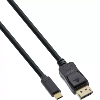 InLine USB Display kabelis, USB-C (vyriškas) – DisplayPort (vyriškas), 7,5 m