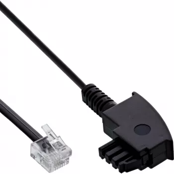 InLine ADSL skirstytuvas kabelis TAE-F vokiškas / 6P2C DEC kištukas 0,5 m