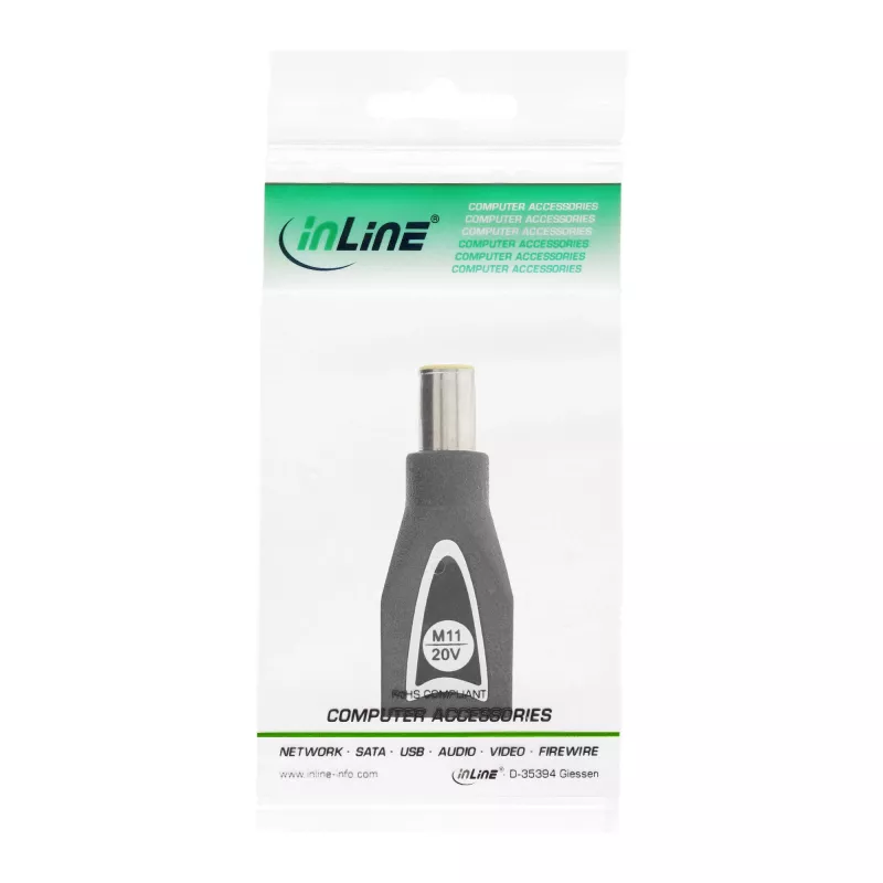 InLine Switch Plug M11 (20V) universaliam maitinimo šaltiniui 90W / 120W juodas