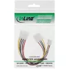 InLine vidinis maitinimo Y laidas 1x 5,25 colio Molex / 1x 5,25 colio Molex + 1x 3,5 colio Floppy