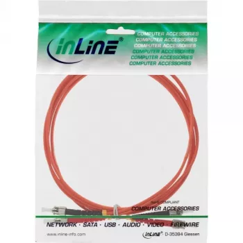 InLine Fiber Optic Duplex Laidas ST/ST 50/125µm OM2 3m