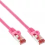 InLine Patch laidas S/FTP PiMF Cat.6 250MHz PVC varis rožinis 10m