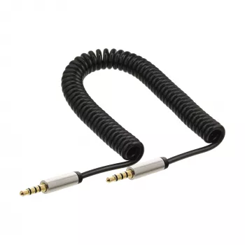 InLine plonas spiralinis garso laidas 3,5 mm kištukas / kištukas 4 kontaktų stereo 2 m
