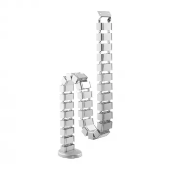 Kabelių kanalas InLine reguliuojamo aukščio stalams, 4 kameros, pilka, 68×36×42 mm