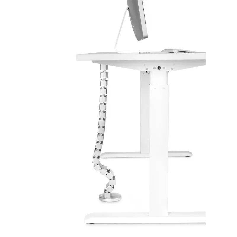 InLine 59996B lankstus kabelių vamzdis aukščio reguliavimo stalams, 4 skyriai, 68x36 mm, 1,28 m, pilkas